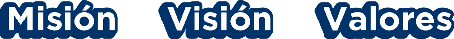 Imagen título misión visión valores